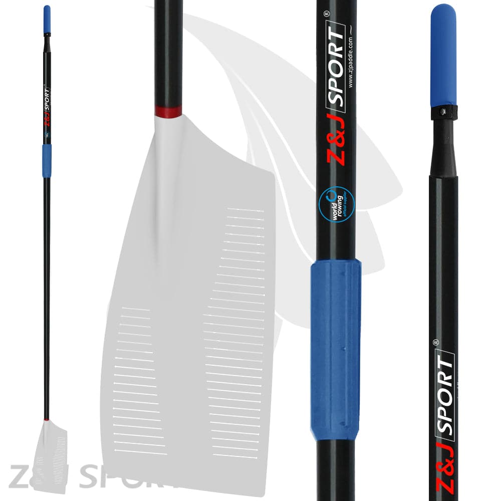 ZJ Sculling Oars With Carbon Oval Shaft and Slit in Blade (5 pairs/box)