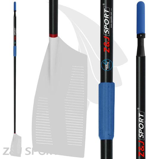 ZJ Sculling Oars With Carbon Oval Shaft and Slit in Blade (5 pairs/box)