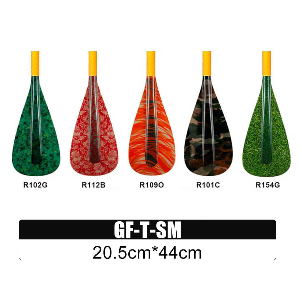 ZJ Hybrid Outrigger Canoe Paddle for Va'a, Waka-ama, Vaka with Fiberglass Blade And Wood Shaft (for Kids)