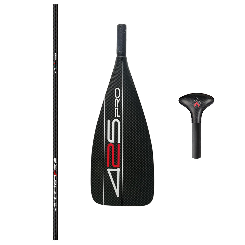 425Pro 1-piece High Modulus Carbon SUP Paddle Tapered Shaft Ultralight ( 2-piece/3-piece Adjustable Shaft Optional)  (Weap/Impact)