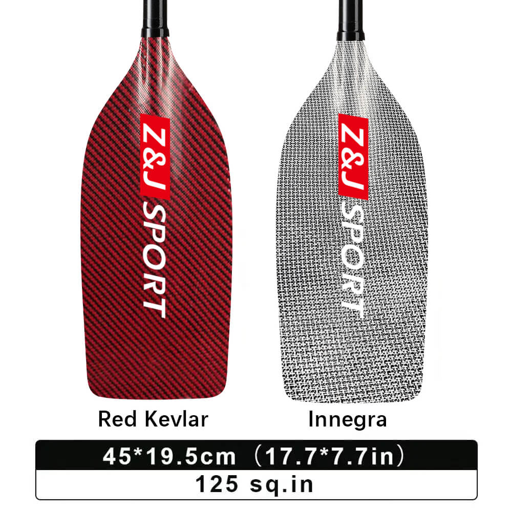ZJ Canoe Whitewater Rafting Paddle with Carbon/Kevlar/Innegra Blade  (unassembled)