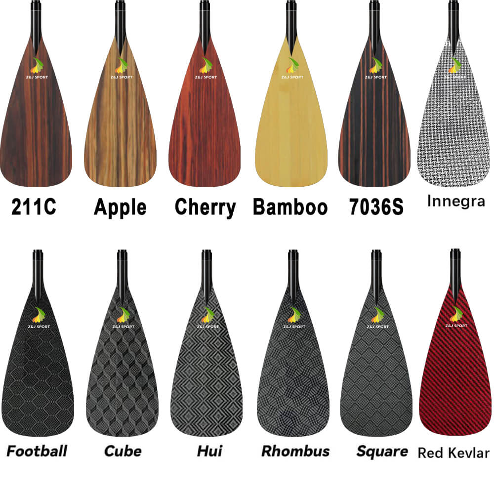 ZJ Full Carbon Outrigger Canoe Steering Paddle  for Va'a, Waka-ama, Vaka Rudder Paddle (Graphics Optional)