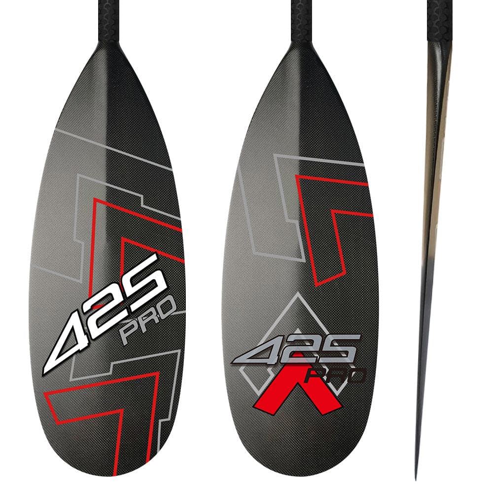 425Pro 1 peça Full Carbon Steering Outrigger Canoe Paddle