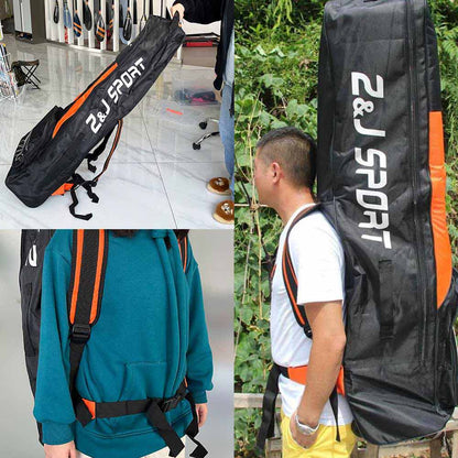 ZJ Dragon Boat Team Paddles Bag with Wheels Large Capacity with Adjustable Strap