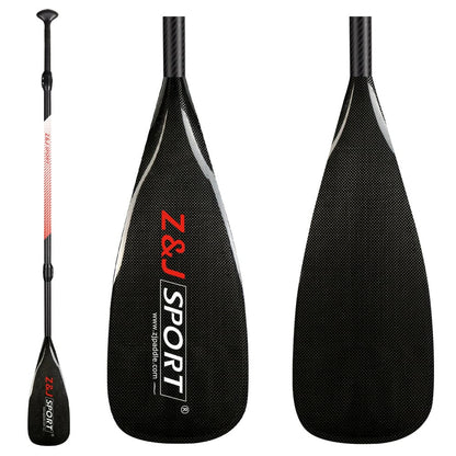 ZJ 3-Pieces Adjustable SUP Paddle Carbon Race Stand up Paddle (Weapon)