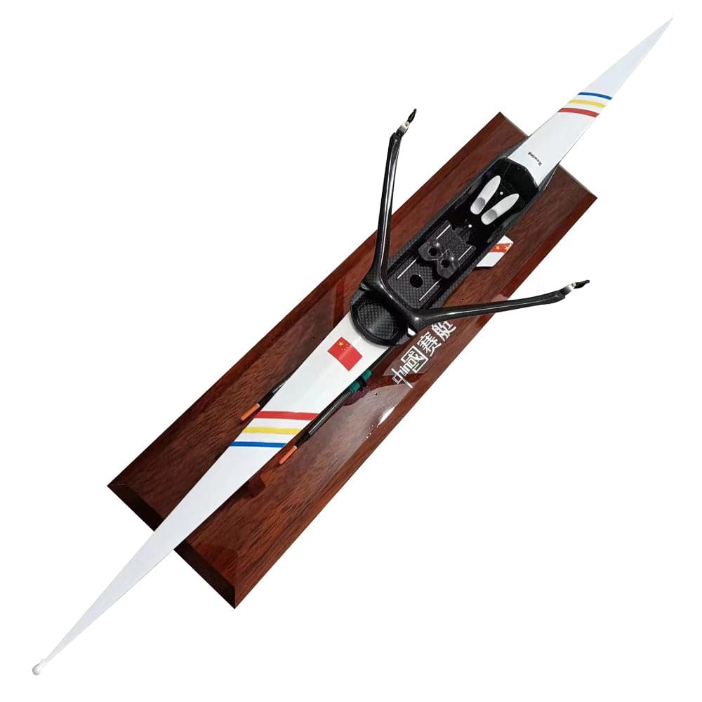 2023 ZJ Handcrafted Rowing Boat Model Miniatures (Carbon+Color) (including Oar Model)