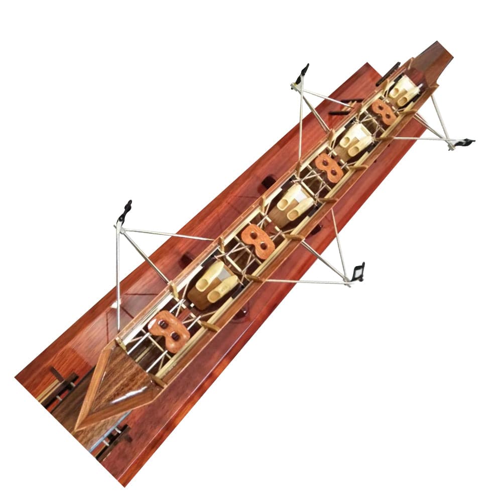 2023 ZJ Handcrafted Rowing Boat Model Miniatures (Wood) (including Oar Model)