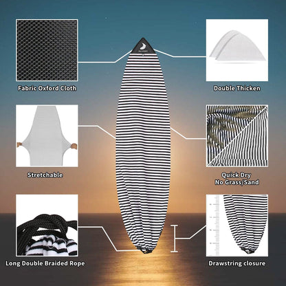 ZJ Surfboard Sock With Collection Bag And Dry Bag [Free Shipping]