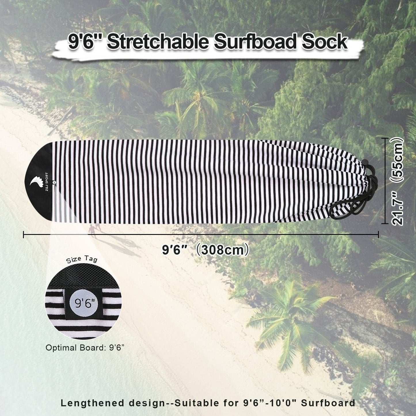ZJ Surfboard Sock With Collection Bag And Dry Bag [Free Shipping]