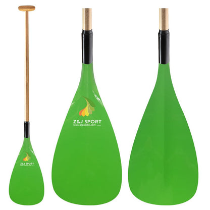 ZJ Hybrid Outrigger Canoe Paddle With C-WS Fiberglass or Carbon Blade in Discount