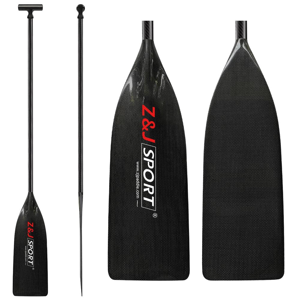 ZJ Full Carbon Fiber Sprint  Flatwater Canoeing Paddle C1 C2 (Unassembled)
