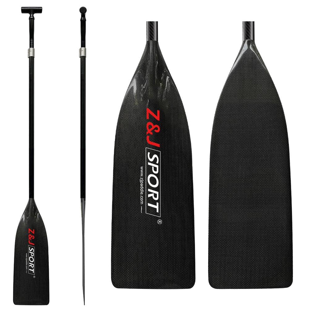 ZJ Full Carbon Fiber Flatwater Canoeing Paddle for Canoe Sprint (Unassembled)