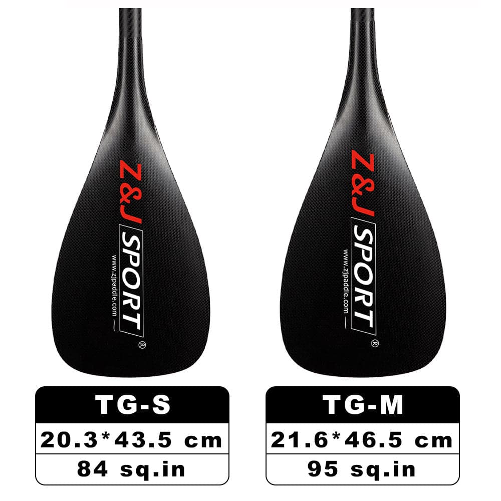ZJ 3-Pieces Adjustable SUP Paddle Wave Carbon Stand up Paddle (TG)